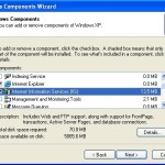 How to install IIS in WINXP